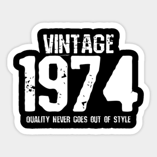 Vintage 1974 Sticker